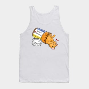 Orange kitty antidepressant love medicine Tank Top